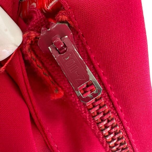 1960s Party Dress Berry Red Bow Back Sleeveless Flare Skirt Monterey Modes XS - Picture 13 of 13